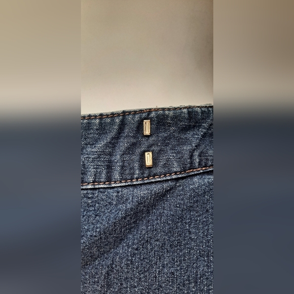 The Limited Jeans Drew Jeans Dark Blue Jeans Mid Rise EXTRA WIDE LEG Size 8 - Picture 7 of 13